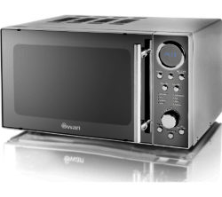 SWAN SM3080N Solo Microwave - Silver